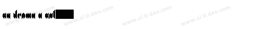 en drawn n cut字体转换